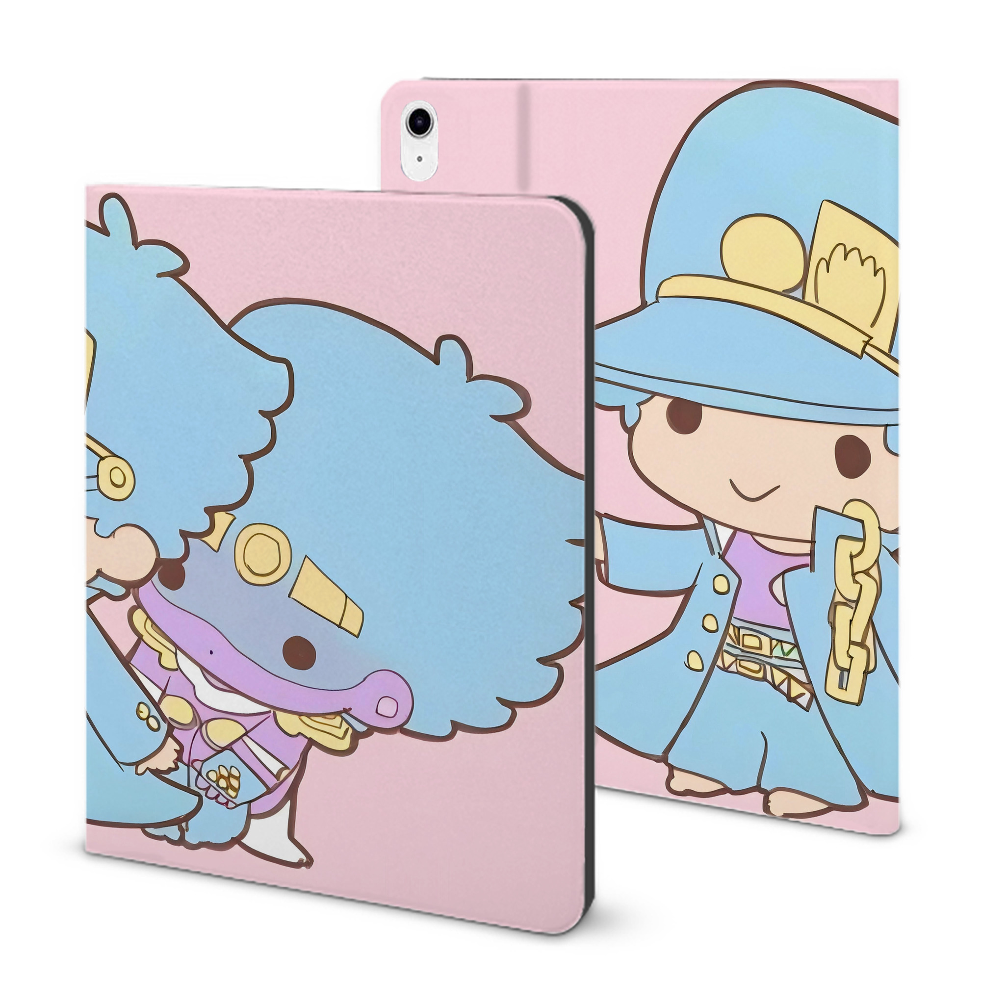 （画像用） ジョジョの奇妙な冒険 JoJo's Bizarre Adventure IPad ケース ブック型 PUレザー TPU 耐衝撃 軽量 薄型 ペン収納なし 全面保護 IPad 各モデル対応